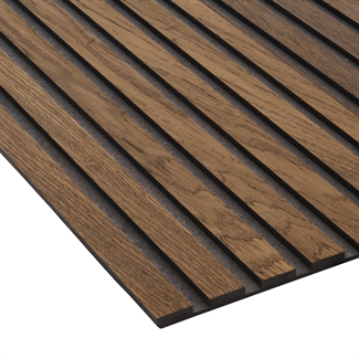 NON-Acoustic panel - Untreated Smoked Oak 60 x 240 cm