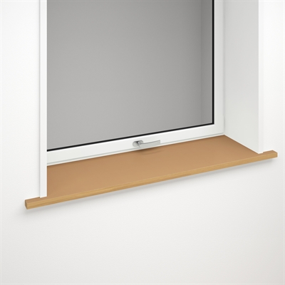Window sill light brown linoleum with optional front edge | Leather 4002