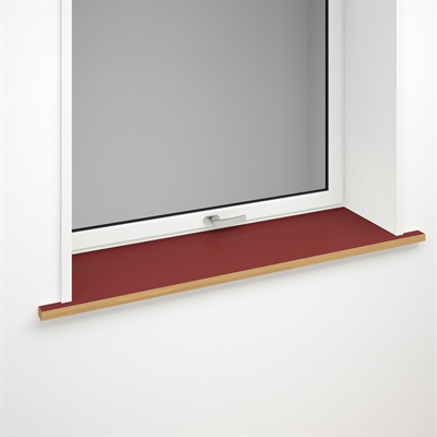 Window sill red linoleum with optional front edge | Salsa 4164