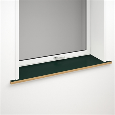Window sill dark green linoleum with optional front edge | Conifer 4174
