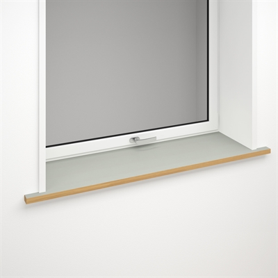 Window sill light grey linoleum with optional front edge | Vapour 4177