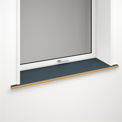 Window sill dark blue linoleum with optional front edge | Smokey Blue 4179