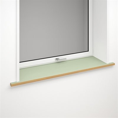 Window sill light green linoleum with optional front edge | Pistachio 4183