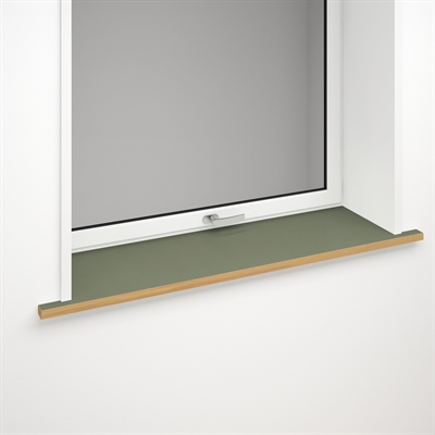 Window sill green linoleum with optional front edge | Olive 4184