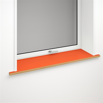 Window sill orange linoleum with optional front edge | Orange Blast 4186