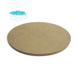 Round Waterproof Green MDF