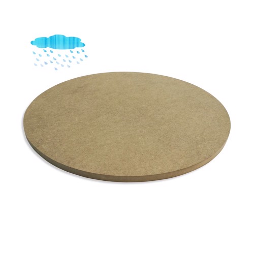 Round Waterproof Green MDF