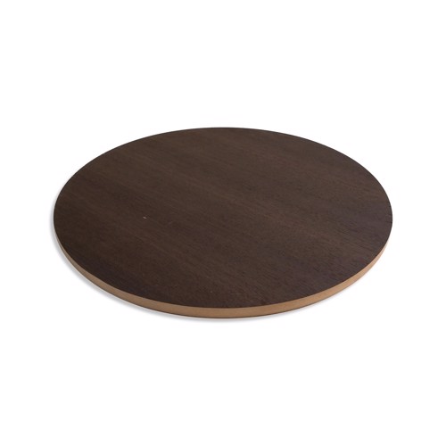 Round Smoked Oak Laminate MDF