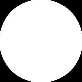 Designer White Corian Round 12 mm