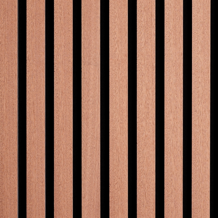 Acoustic panel - Untreated mahogany veneer 60 x 240 cm