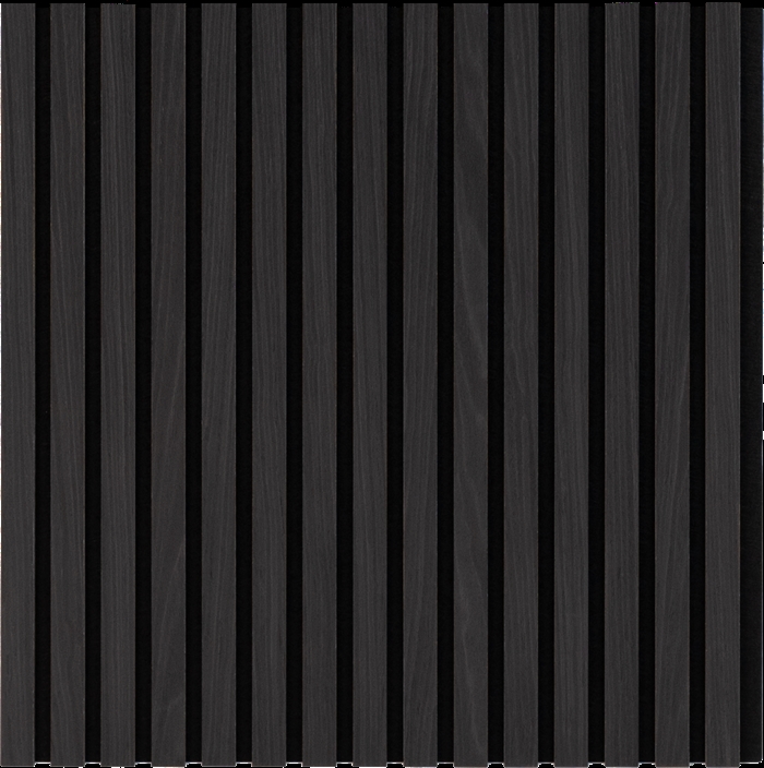 Acoustic panel - Black oak look 60 x 240 cm