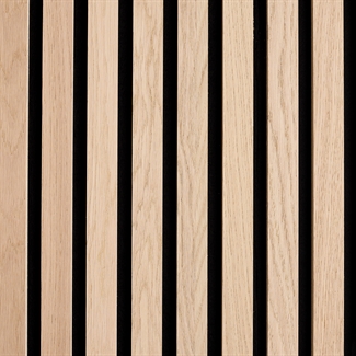 Acoustic panel - Untreated oak plywood veneer 60 x 240 cm