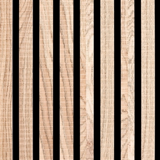 Acoustic panel - Untreated rustic oak veneer 60 x 240 cm