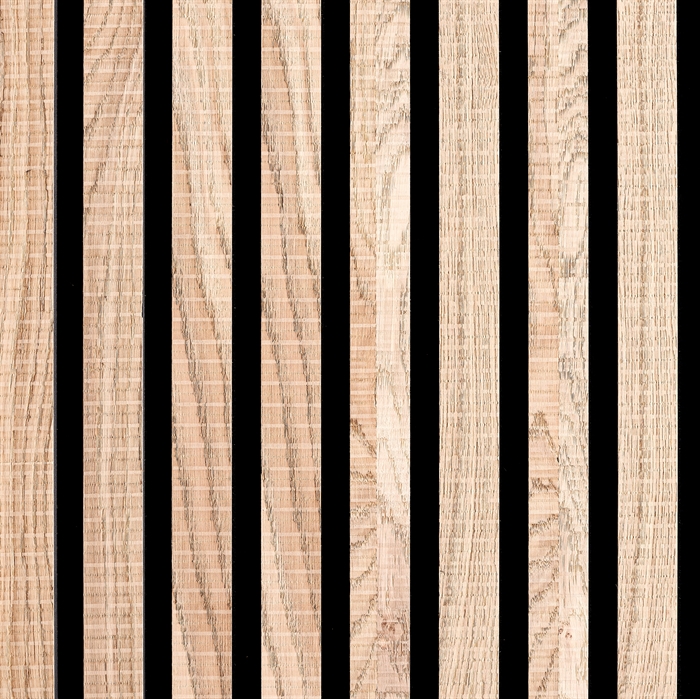 Acoustic panel - Untreated rustic oak veneer 60 x 240 cm