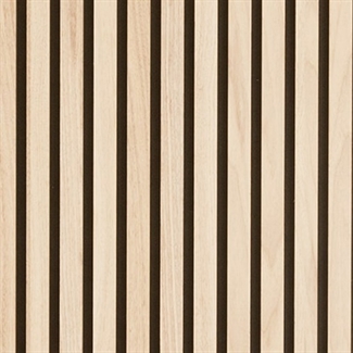 Acoustic panel - White oiled oak veneer 60 x 240 cm
