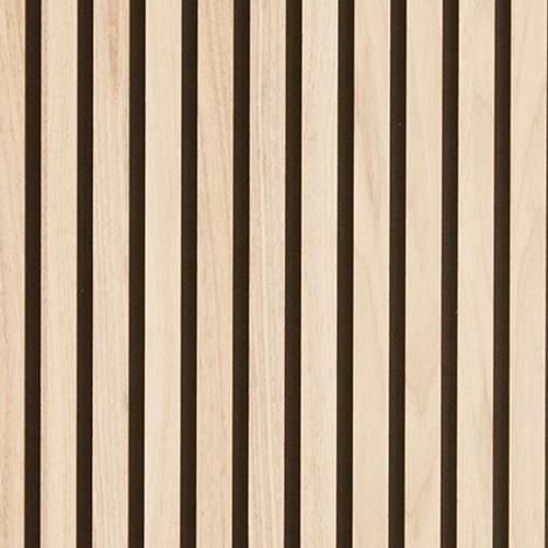 Acoustic panel - White oiled oak veneer 60 x 240 cm