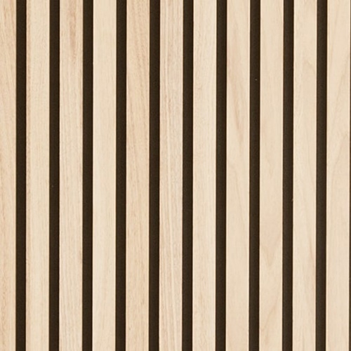 Acoustic panel - White oiled oak veneer 60 x 240 cm