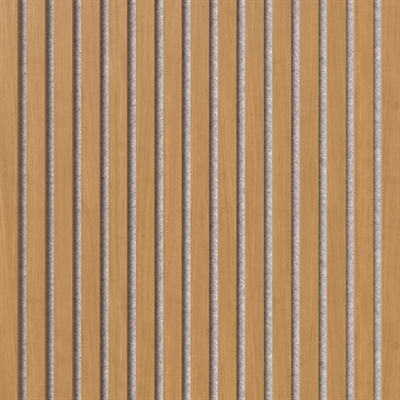 Acoustic panel - Natural oiled oak veneer 60 x 240 cm grey felt