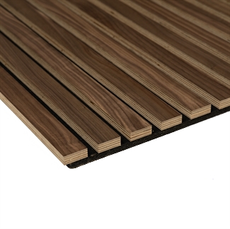 Fire-retardant acoustic panels - Smoked Oak Veneer 60 x 248 cm