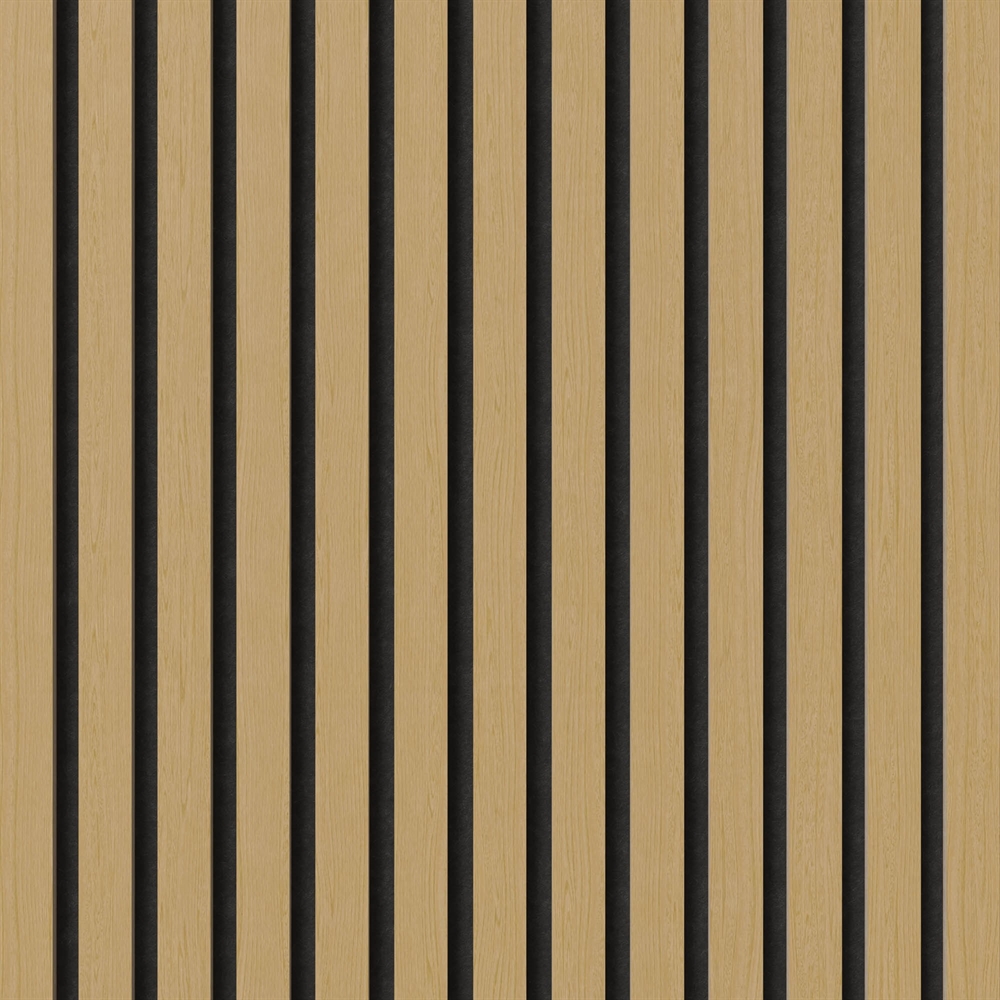Fire-retardant acoustic panel - Oak veneer look 60 x 248 cm