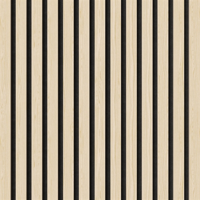 Fire-retardant acoustic panels - White Oak Veneer look 60 x 248 cm