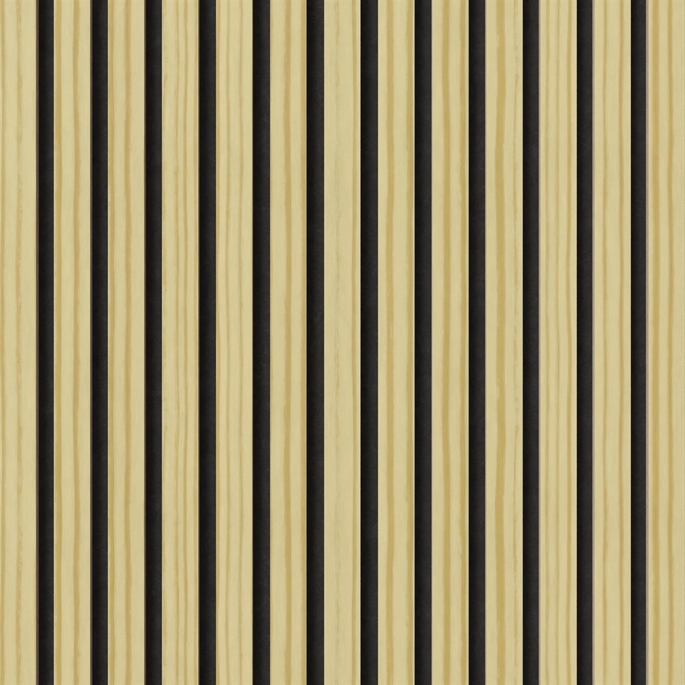 Fire-retardant acoustic panel - Pine veneer look 60 x 248 cm