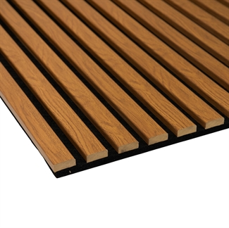 Melamine Acoustic Panel - Brown Oak Melamine 60 x 240 cm