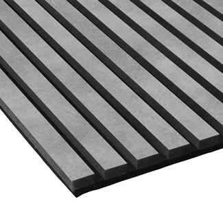 Laminate acoustic panel Concrete Grey MDF 60 x 240 cm