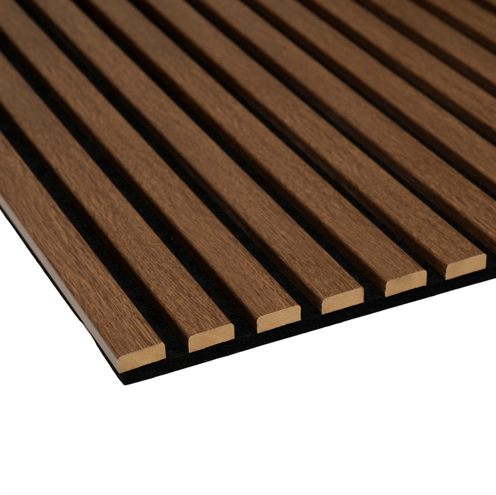 Melamine Acoustic Panel - Dark Oak Melamine 60 x 240 cm