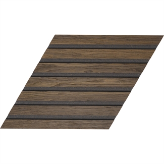 NON-Acoustic Panel Rhombus - Untreated Smoked Oak
