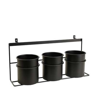 Black universal storage three-part