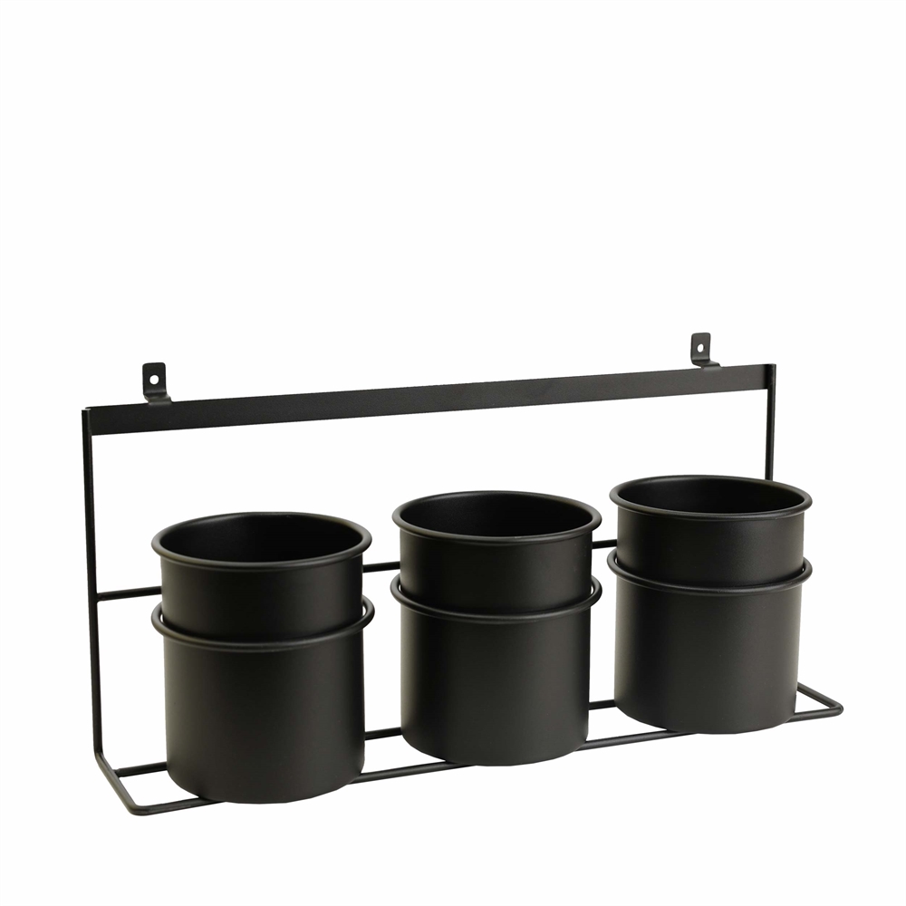Black universal storage three-part
