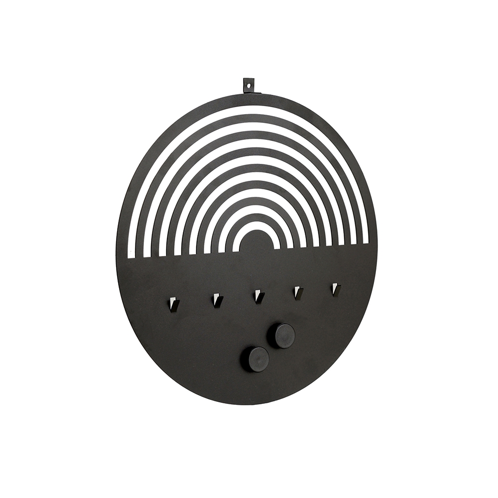 Black round memo board