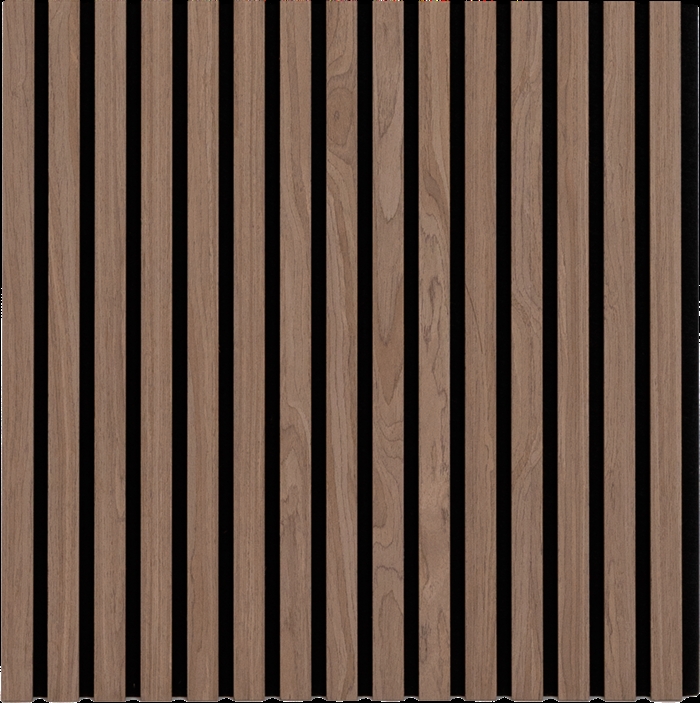 Acoustic panel - Dark walnut look 60 x 240 cm