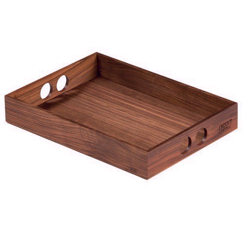 Neon Living – Wooden Tray 34 cm - Walnut