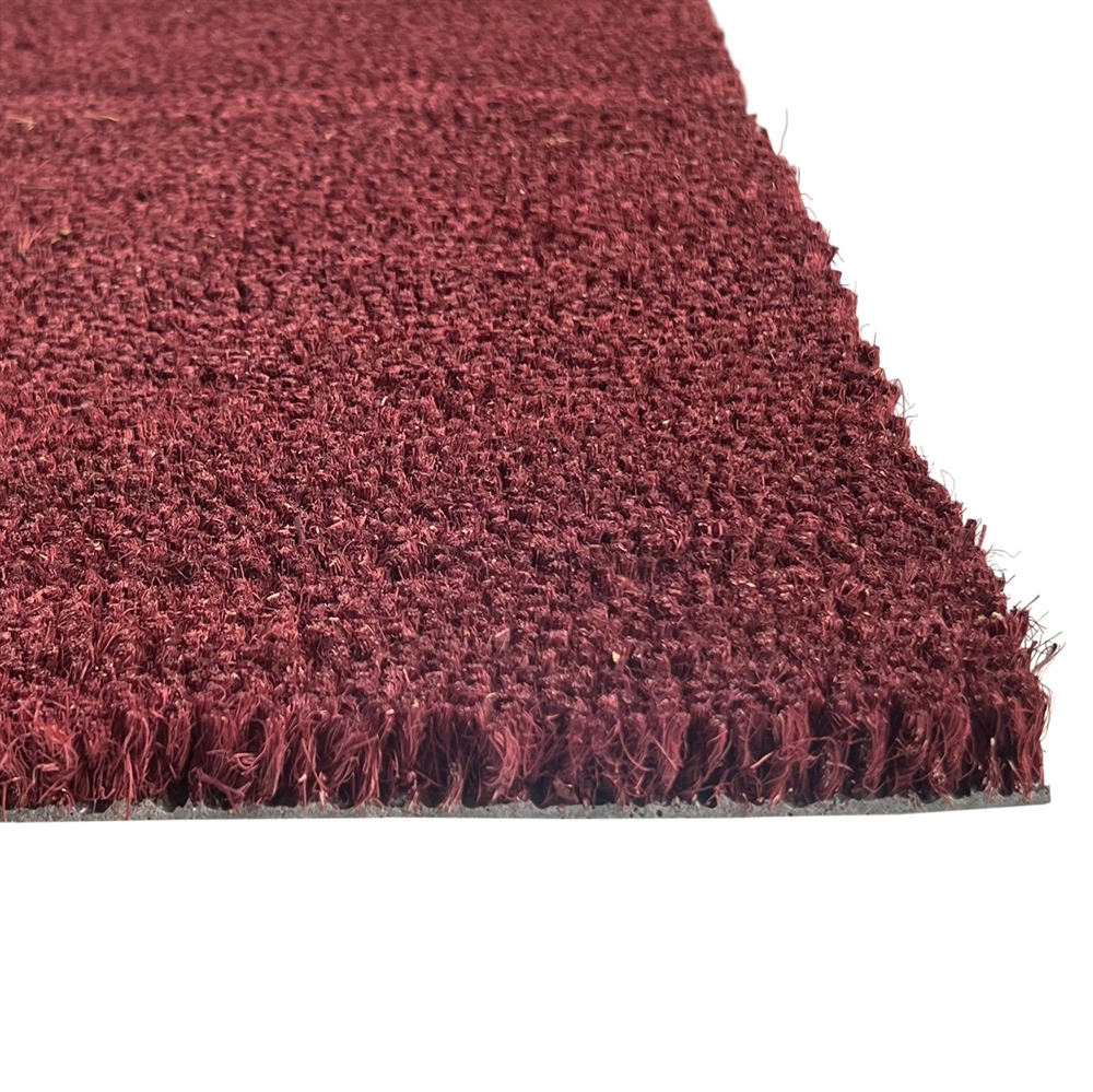 Bordeaux coconut mat cut to size Burgundy coir mat