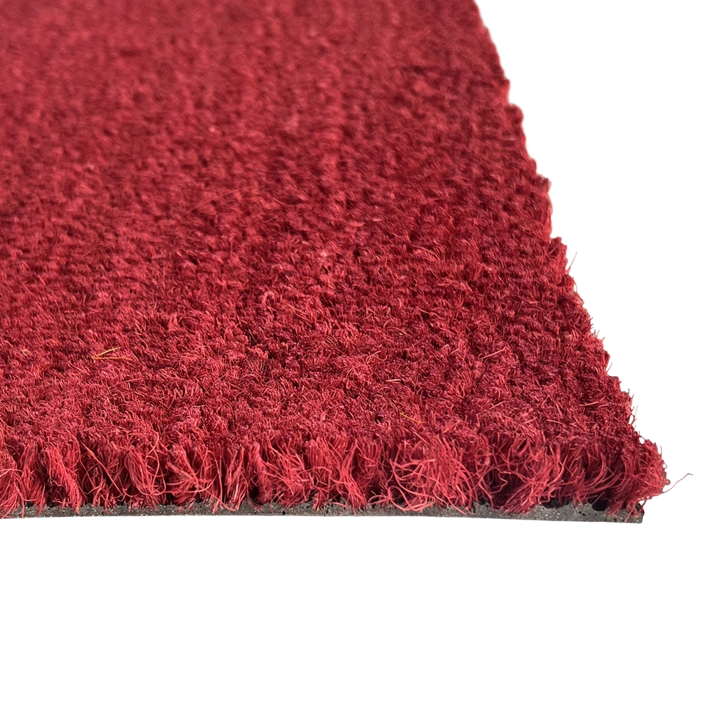 Red coconut mat cut to size Coir mats in many colours