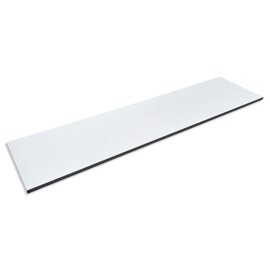 Compact laminate shelf 13 mm white with black core 3096