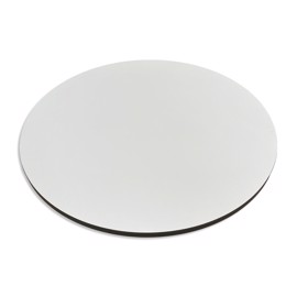 Round compact laminate 13 mm white with black core 3096