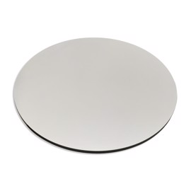 Round compact laminate 13 mm light grey with black core 3153
