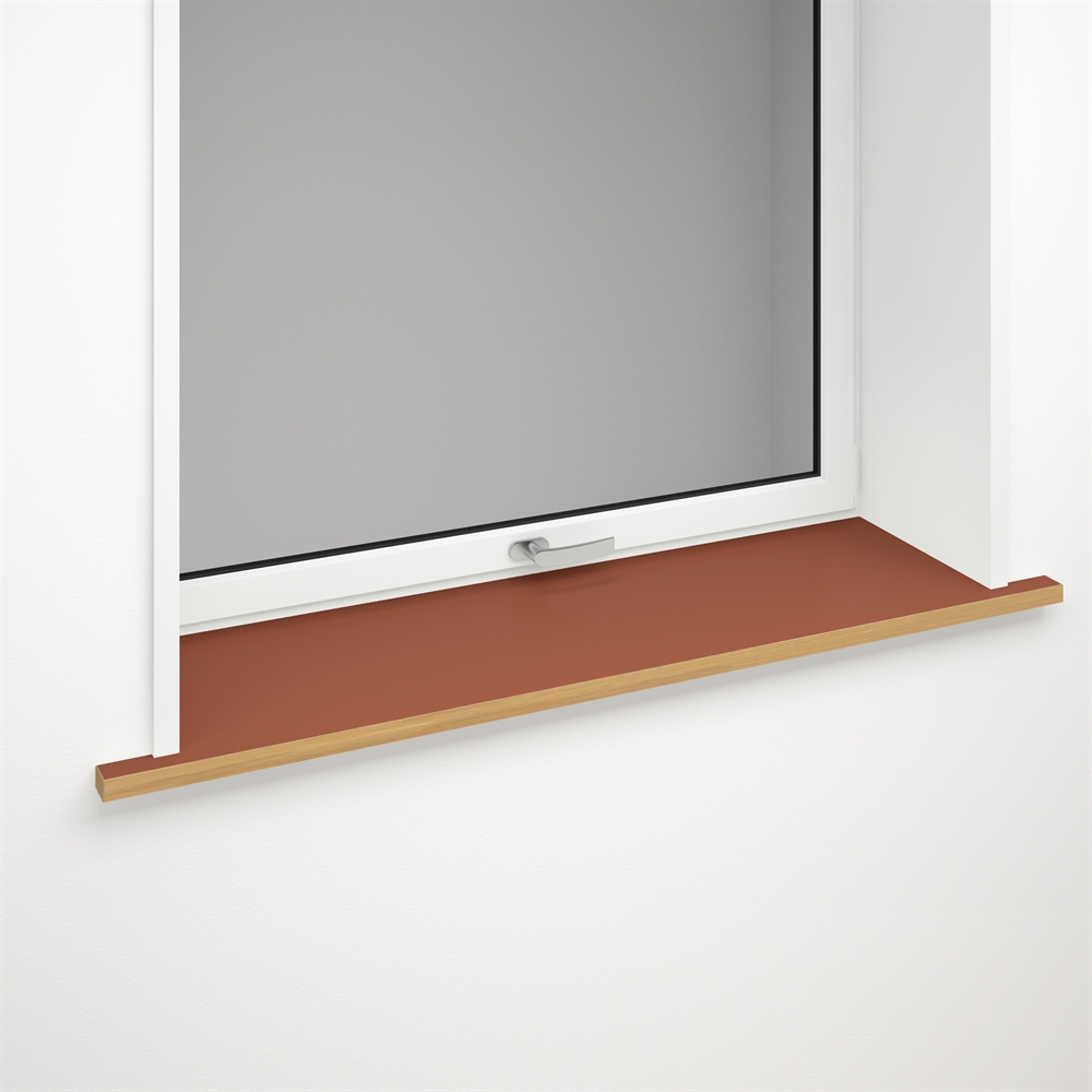 Window sill brown linoleum with optional front edge | Walnut 4003