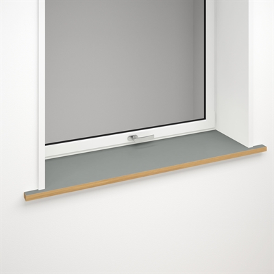 Window sill grey linoleum with optional front edge | Ash 4132