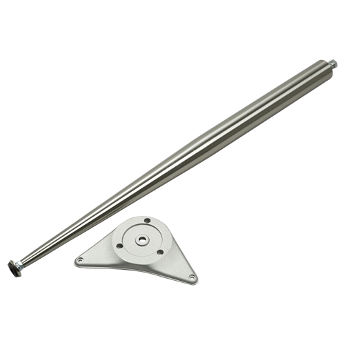 Table Leg in Brushed Steel