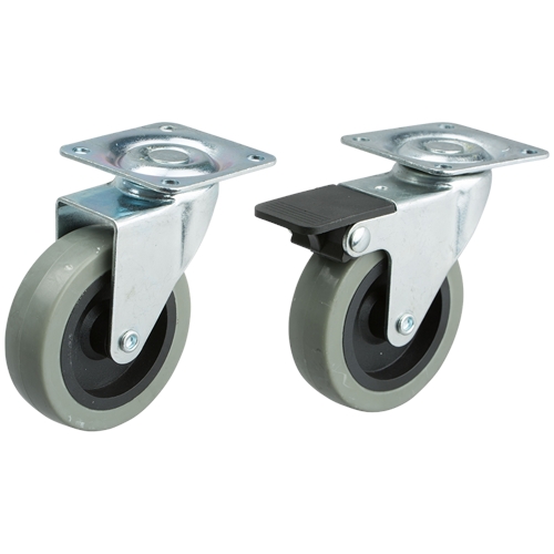 Set of wheels with brakes - set with 4 pcs.