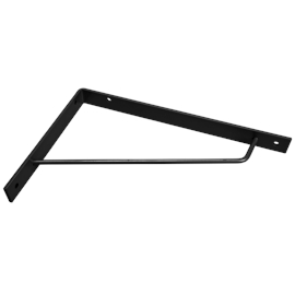 Modern Shelf Bracket in black steel