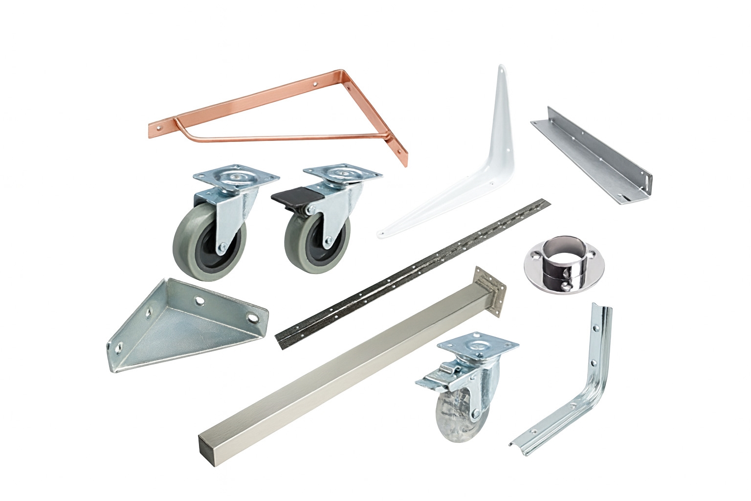 Wheels, Shelf Brackets, Legs
