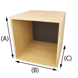 Designer Wooden Box in light Bamboo 12 mm