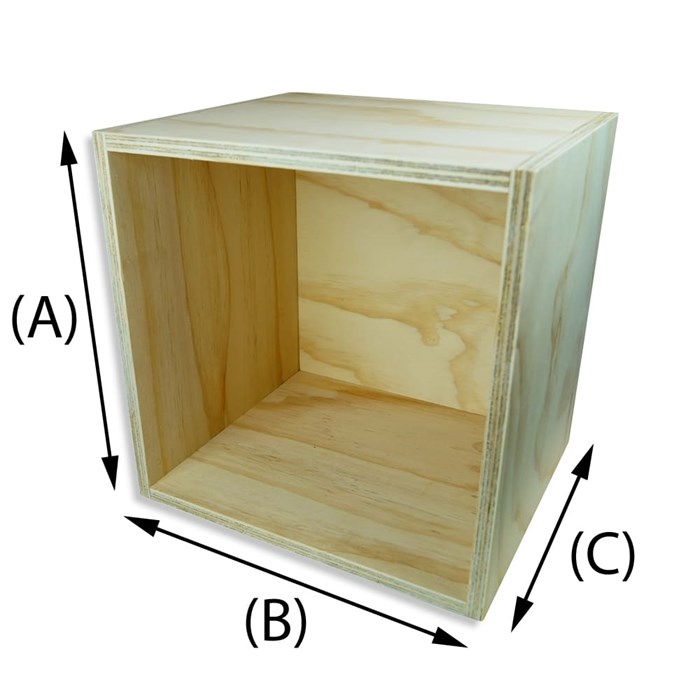 Wooden pine plywood box