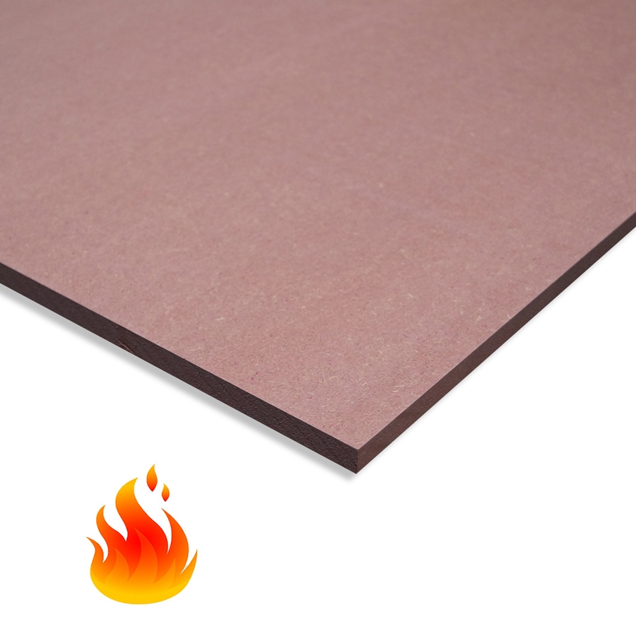 Red MDF cut to size Fireresistant red MDF board