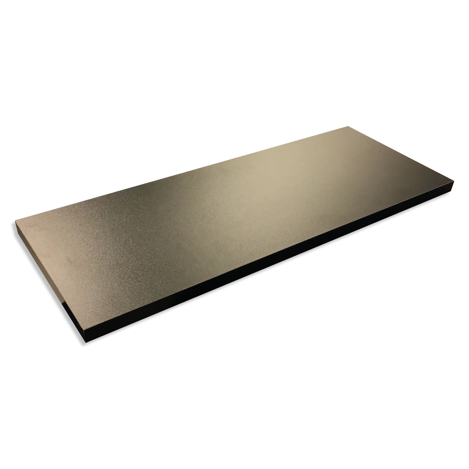 Shelf in black laminate cut to size